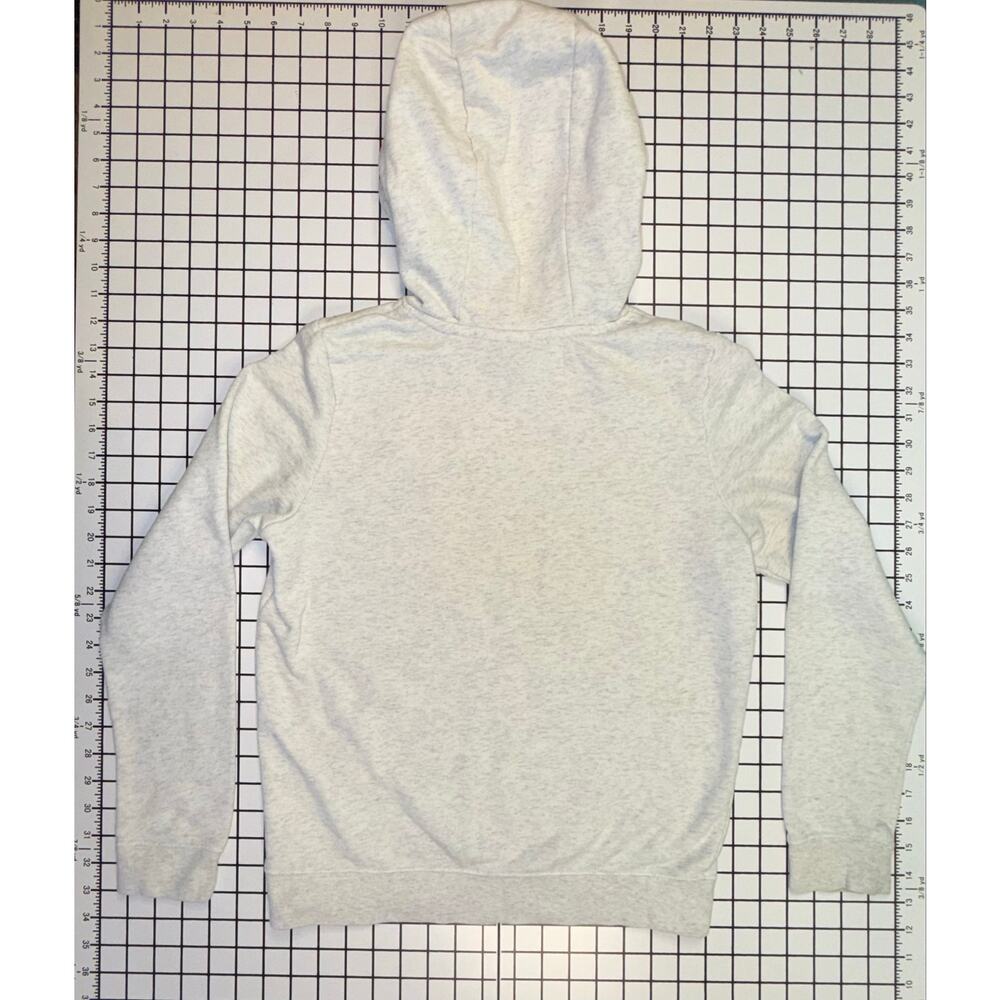 Nike Women’s XS Club Fleece Logo Hoodie Birch Heather Black DQ5775-051 - Picture 2 of 4